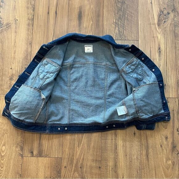 Old Navy Dark Denim Jean Jacket Size S - Picture 4 of 6